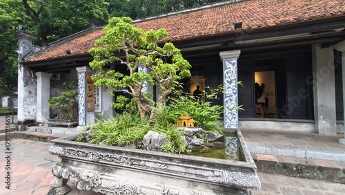 old house with flowers