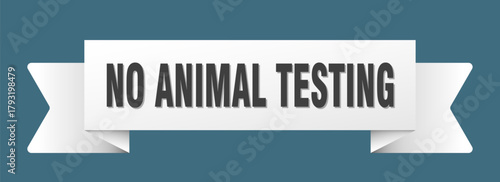 no animal testing ribbon isolated on transparent background. no animal testing ribbon