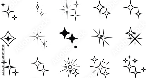 Sparkling Stars A Collection of Twinkling Light and Shine Illustrations