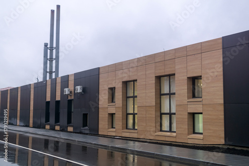 modern office building in the city center, architectural background
