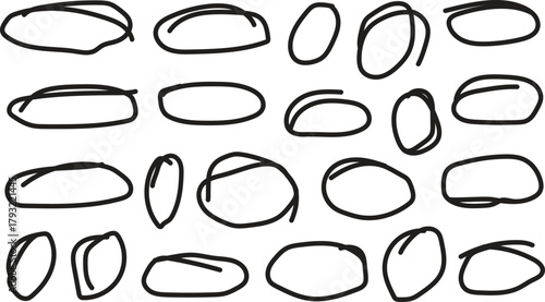 Vector set of cat silhouettes and animal icons design