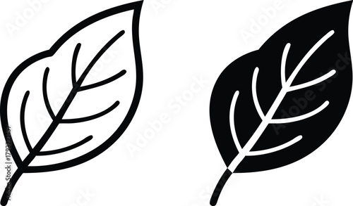 Nature Organic Ecology Botanical Health Environment Green Plant Leaf Icon Vector Silhouette and Pictogram..eps