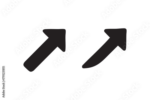 Vector Arrow pointing outward vector icons set