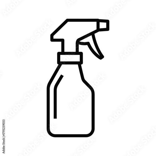 Simple line drawing of a spray bottle