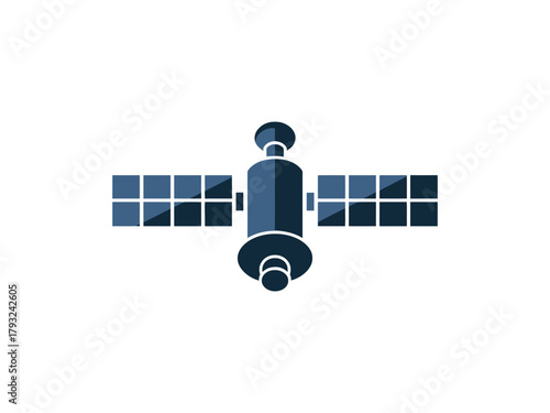 A modern satellite orbits the Earth, ready for communication and observation.