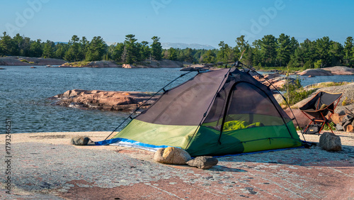 Camping on Georgian Bay Ontario