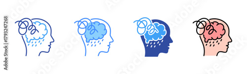 Adhd Icon, Multi Styles Icon Set