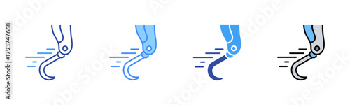 Prosthetic Leg Icon, Multi Styles Icon Set