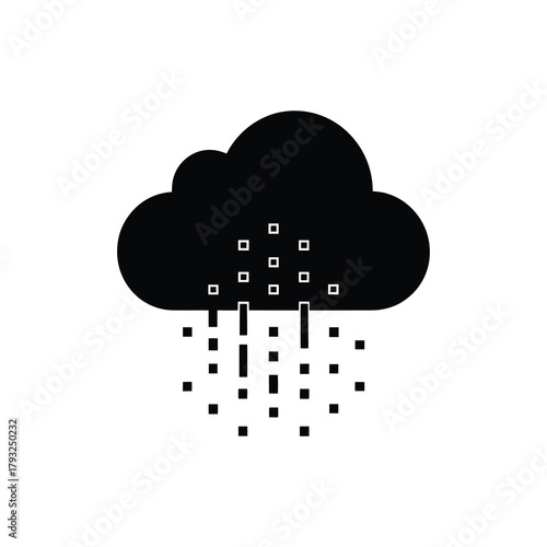 Cloud with Hail or Sleet Weather Condition Icon
