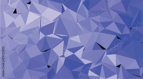 Deep Blue-Violet Monochromatic Low Poly Geometric Abstract Background Texture