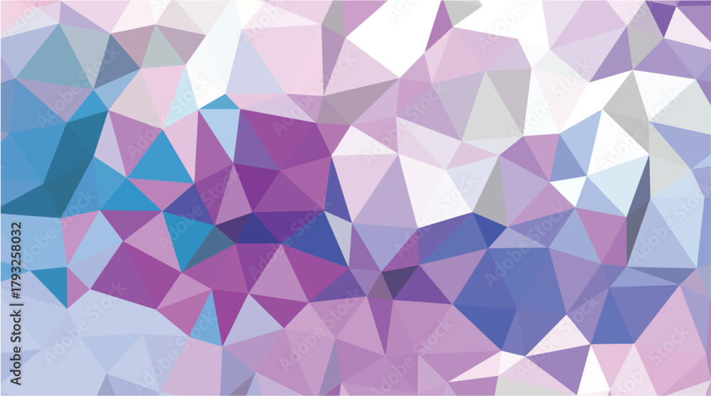 Obraz premium Soft Pink and Lavender Low Poly Geometric Abstract Background with Cool Tones