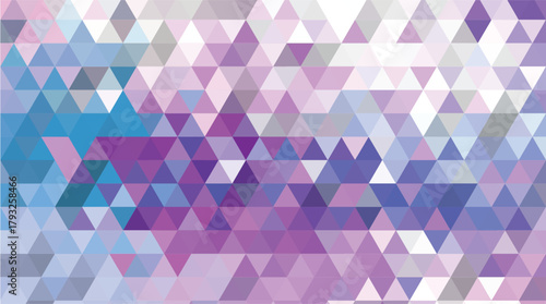 Vibrant Magenta and Violet Low Poly Geometric Abstract Background Pattern