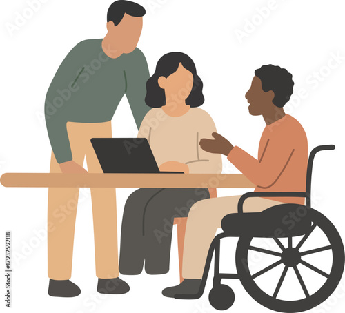 Diverse Team Working Together