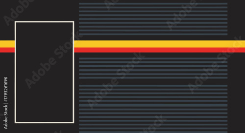 Abstract Background with Lines and Rectangle Frame for Text and Images