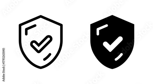 Title: Shield and Checkmark icon