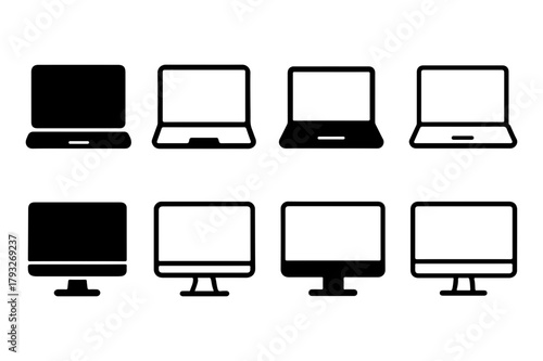 set of computer icons