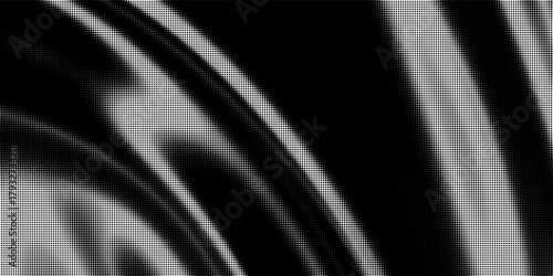 Dotted gradient halftone background. Horizontal seamless dotted pattern in pop art style. Abstract modern stylish texture. Fade gradient black and white half tone background. Eps10