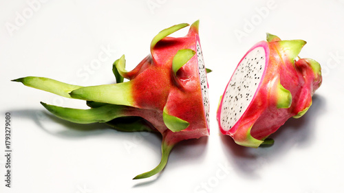 Foto Pitahaya. An exotic, pink, delicious fruit from Thailand.