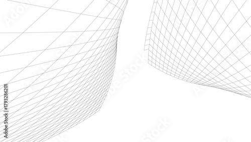 Architectural drawings vector 3d illustration