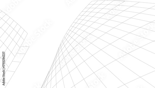 Architectural drawings vector 3d illustration