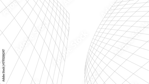 Architectural drawings vector 3d illustration