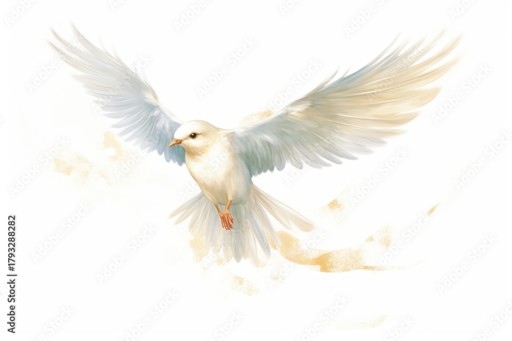 Obraz premium White bird flying animal cockatoo wildlife.