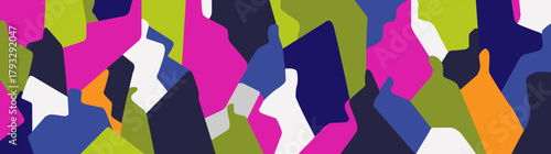 Modern people fashion community abstract vector illustration