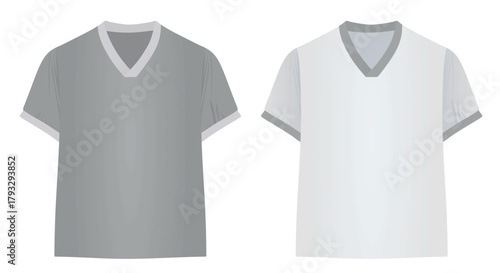 Home and away soccer jersey. vector	