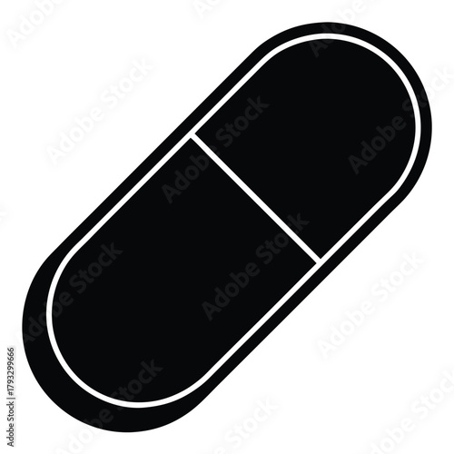 capsule pill vector icon