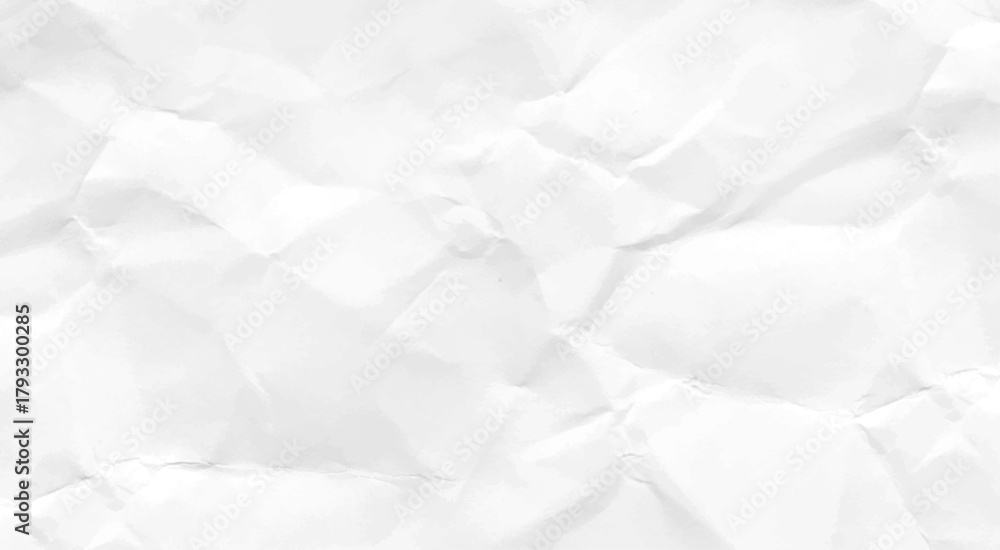 Obraz premium crushed paper texture. Crumpled on white background paper texture.