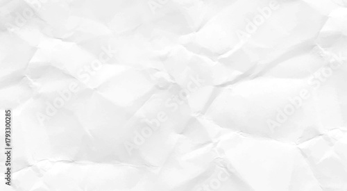 crushed paper texture. Crumpled on white background paper texture.