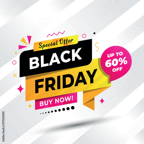 Black Friday sale banner for generating huge sale