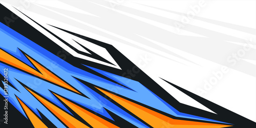 Futuristic Sports Background Featuring Sharp Geometric Elements