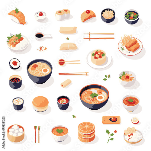 Food icon set vector illustration