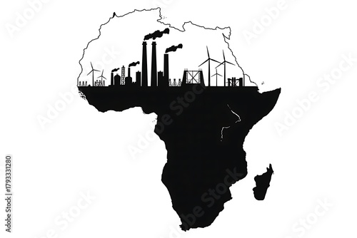 African Industrialization and Energy Mix Silhouette