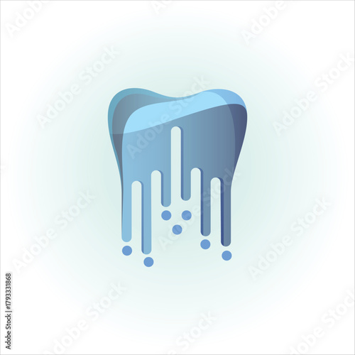 tooth and dental care tools vector illustration