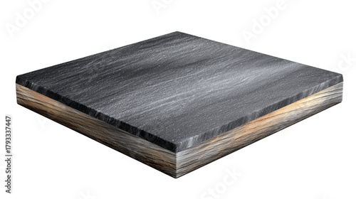 Stone countertop on white background For mounting product display or key visual layout.