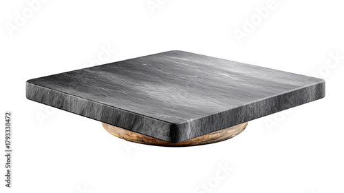 Stone countertop on white background For mounting product display or key visual layout.
