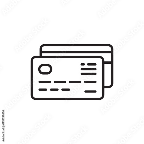 Two credit cards stacked, one partially visible, representing financial transactions and payment methods