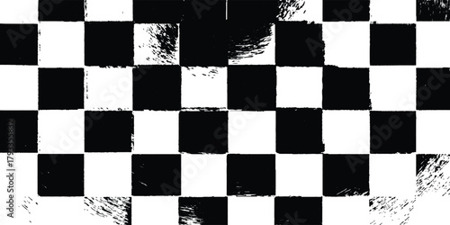 Black and white Chess board. checkerboard pattern framed within a captivating composition. Luxurious seamless black and white marble checkerboard tile texture for kitchen and bathroom high-resolution
