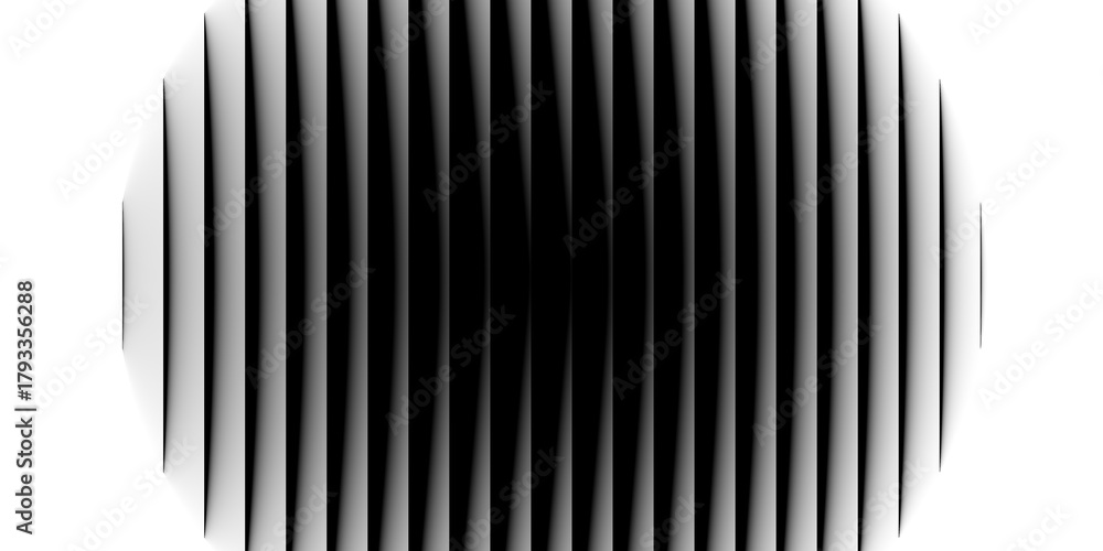 Fototapeta premium Abstract black and white vertical lines creating a sense of depth and movement