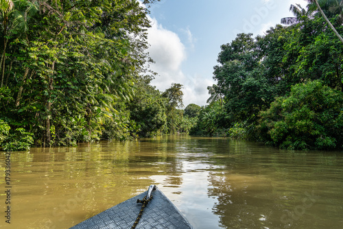 River boat tour on the Guama River at Belem do Para, a city on the north area of Brazil.
