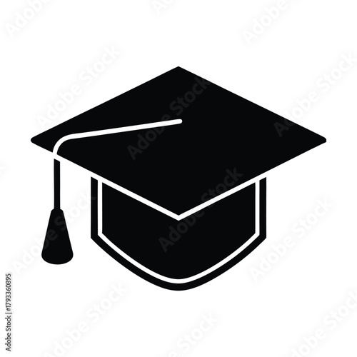 Graduation Cap Icon Academic Achievement, Celebration, and Symbol of Education Success for University and College Graduates