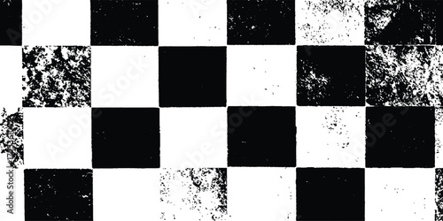 Black and white Chess board. checkerboard pattern framed within a captivating composition. Luxurious seamless black and white marble checkerboard tile texture for kitchen and bathroom high-resolution