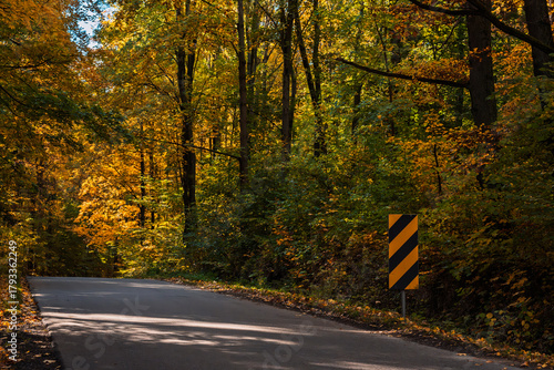 Fototapeta Naklejka Na Ścianę i Meble -  Natura, las, góry, drzewa, krajobraz, jesienią, drzew, skały, Polska, Krajobraz, Jesień, Dolny śląsk, 