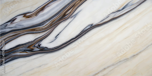 Brown wood texture background with blue wave liquid paint swirl pattern design backdrop