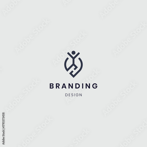 Minimalist health care H Logo Vector