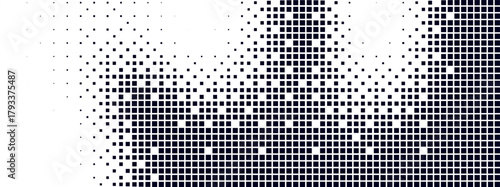 Vintage grunge texture with half tone noise and gritty grain. Bitmap dot pattern background.