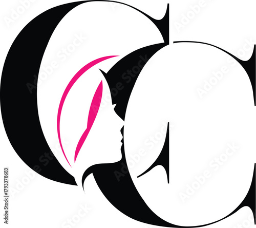 modern letter CC for beauty logo icon design vector illustration template 