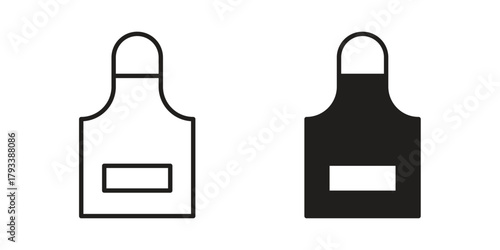 Apron icon in trendy flat style design. Vector graphic illustration.